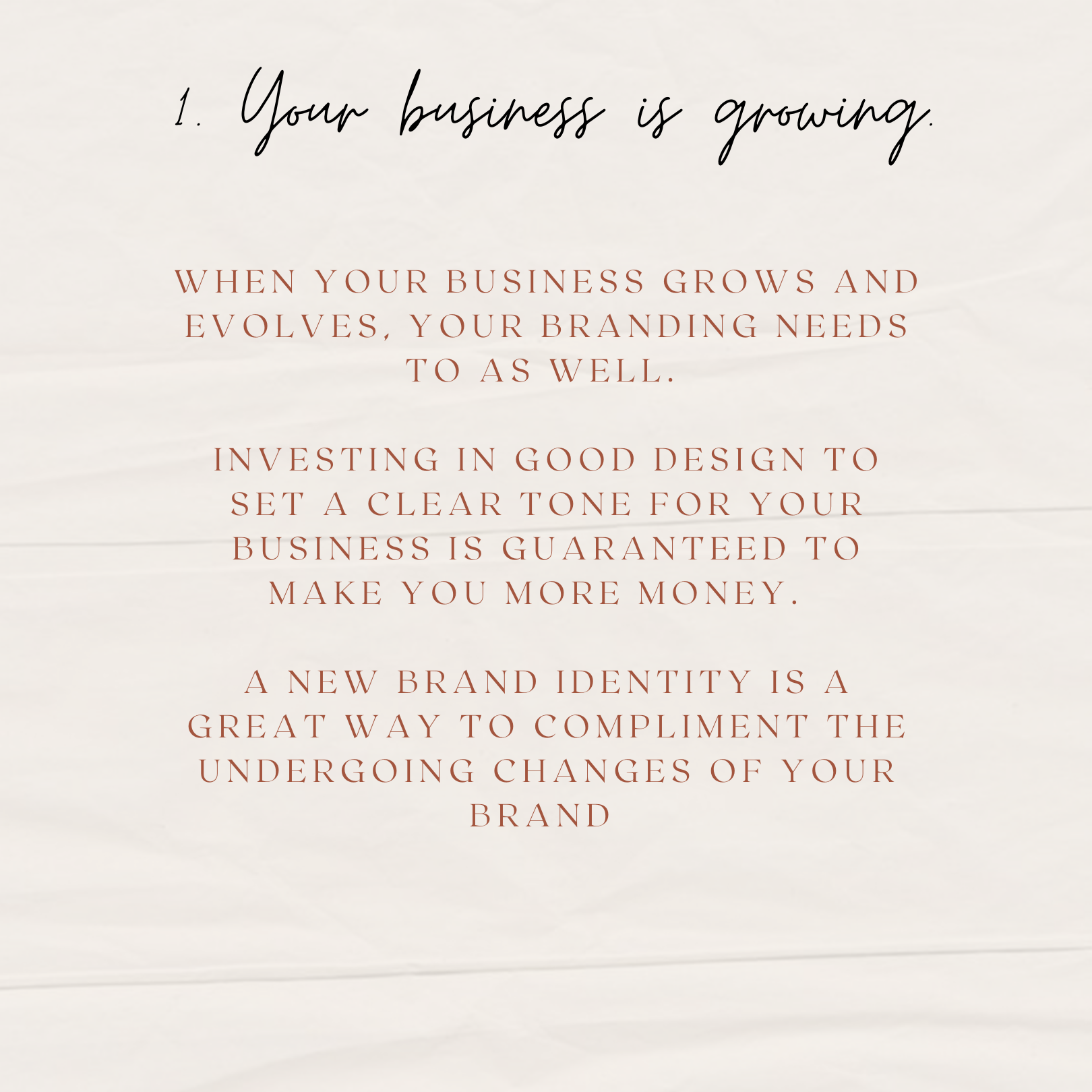your business is growing